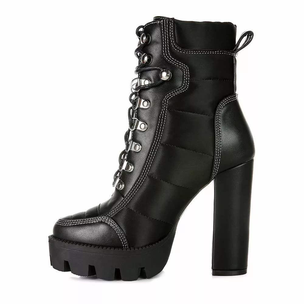 London Rag Scotch Women's Block Heel Ankle Boots 5 London Rag Scotch Women's Block Heel Ankle Boots - Image 3