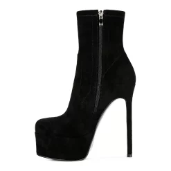 London Rag Clubbing Women's Heeled Ankle Boots 10 London Rag Clubbing Women's Heeled Ankle Boots -UK Winter Shoes Sales 2023 6093803 ALT2