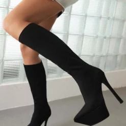 Women's Elastic Boots Platform Stiletto Heel Knee High Boots 14 Women's Elastic Boots Platform Stiletto Heel Knee High Boots -UK Winter Shoes Sales 2023 6a8f4a24 2439 41eb ab01 2c6e5c962a62