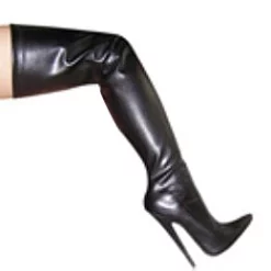 Pole Dance Shoes High Heel Leather Boots