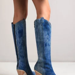 Women Knee-High Boots Leather White Pointed Toe Chunky Heel Knee Length Boots For Women 16 Women Knee-High Boots Leather White Pointed Toe Chunky Heel Knee Length Boots For Women -UK Winter Shoes Sales 2023 73d61059 44f0 4aae b074 b1e78b879e58