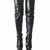 Pole Dance Shoes Black Sexy Boots Thigh High Boots Women Platform Almond Toe Stiletto Heel Over The Knee Boots