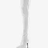 Sexy High Heel Boots Pointed Toe Zipper Sequins Stiletto Heel Rave Club White Thigh High Boots -UK Winter Shoes Sales 2023 8b26b5e7 a604 4e32 82c7 e16138d050ce