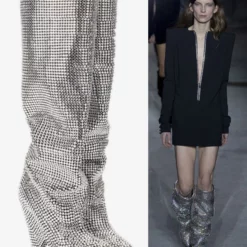 Women's Slouch Boots Elegant Rhinestones Cone Heel Knee High Boots 11 Women's Slouch Boots Elegant Rhinestones Cone Heel Knee High Boots -UK Winter Shoes Sales 2023 926c49b5 44f6 48ce 9784 20506eac08f8