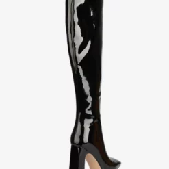 Knee-High Boots Leather Black Square Toe Bright Leather Chunky Heel High Heel Knee Length Boots For Women 11 Knee-High Boots Leather Black Square Toe Bright Leather Chunky Heel High Heel Knee Length Boots For Women -UK Winter Shoes Sales 2023 92940e29 edcf 47a4 ac3d a4e4a4c7bf2d