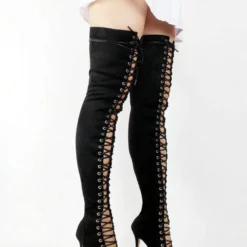 Thigh High Boots Womens Nubuck Lace Up Peep Toe Stiletto Heel Over The Knee Boots 12 Thigh High Boots Womens Nubuck Lace Up Peep Toe Stiletto Heel Over The Knee Boots -UK Winter Shoes Sales 2023 9e403cc7 7d9d 4833 9211 ac73b883aee6