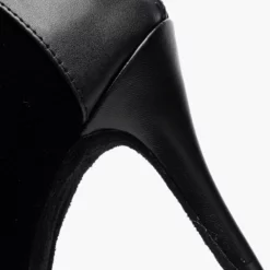 Black Ankle Boots High Heel Booties Peep Toe Lace Up Detail Sandal Booties -UK Winter Shoes Sales 2023 Lace Up Black Stiletto Heel Ballroom Shoes 501203 2530393