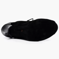 Black Ankle Boots High Heel Booties Peep Toe Lace Up Detail Sandal Booties -UK Winter Shoes Sales 2023 Lace Up Black Stiletto Heel Ballroom Shoes 501203 2530397