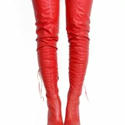Thigh High Boots High Heel Women's Black Leather Back Zipper Sexy Boots Over The Knee Party Shoes -UK Winter Shoes Sales 2023 a53de57d 27f1 4252 b483 ed412365d0a5