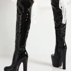 Women's Over The Knee Boots Stiletto Heel Platform Thigh High Boots