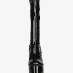 Women's Platform Chunky Heel Mid Calf Boots Patent Bright Leather High Heel Boots -UK Winter Shoes Sales 2023 b381b299 a86c 45ec 8009 ab9578198d1b