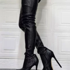 Women's Animal Print Platform Thigh High Heel Boots -UK Winter Shoes Sales 2023 d15681cb 7657 456b 824e 1d83c479a8bb