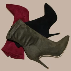 Stretch Ankle Boots High Heel Hunter Green Zip Up Stiletto Heel Pointed Toe Booties -UK Winter Shoes Sales 2023 d158eef5 a411 4b35 bd64 30f98ee817be