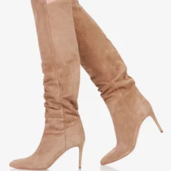 Women's Knee High Boots Suede Stiletto Heel Knee Length Boots