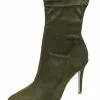 Stretch Ankle Boots High Heel Hunter Green Zip Up Stiletto Heel Pointed Toe Booties -UK Winter Shoes Sales 2023 ec09353a 6e21 428b 9569 49e04125b51b