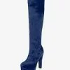 Platform Knee High Boots Womens Ombre Almond Toe Chunky Heel Boots -UK Winter Shoes Sales 2023 f51fa8f4 d650 453f b189 fba8d3149c12