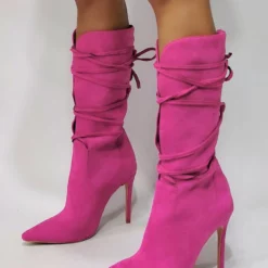 High Heel Boots Women Pointed Toe Lace Up Booties -UK Winter Shoes Sales 2023 fda27ecf 2605 4ff1 9c06 ff3c9ed619cd